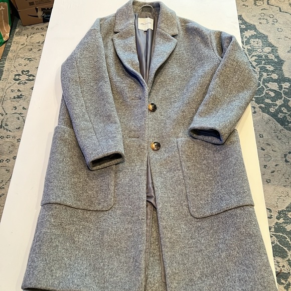 MADWELL Elmcourt Coat Heather Charcoal XXS 00 - Picture 3 of 8